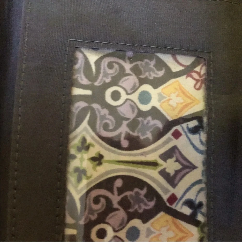 Helen Welsh Wallet Bifold Gray Leather Snap Closure 4